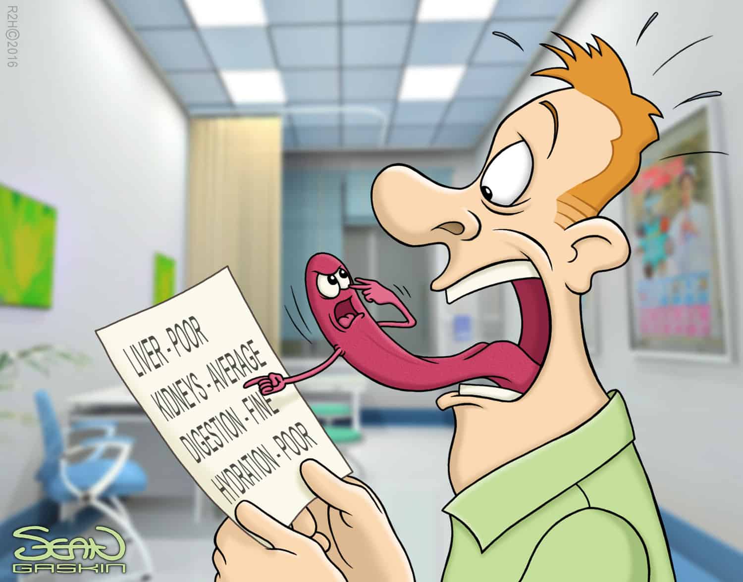 Stick out your tongue…and we'll tell you if you're sick Stick out your tongue…and we'll tell you if you're sick